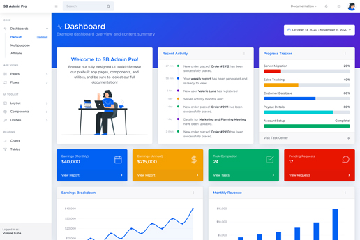 Detail Admin Template With Landing Page Nomer 3