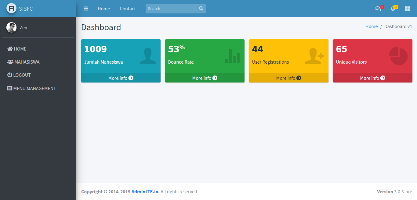 Detail Adminlte Free Template Nomer 44