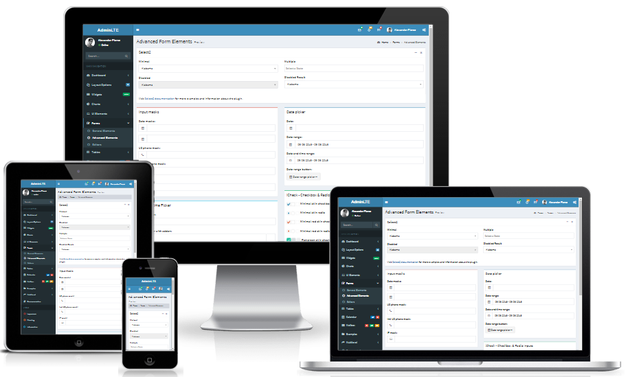 Detail Adminlte Free Template Nomer 53