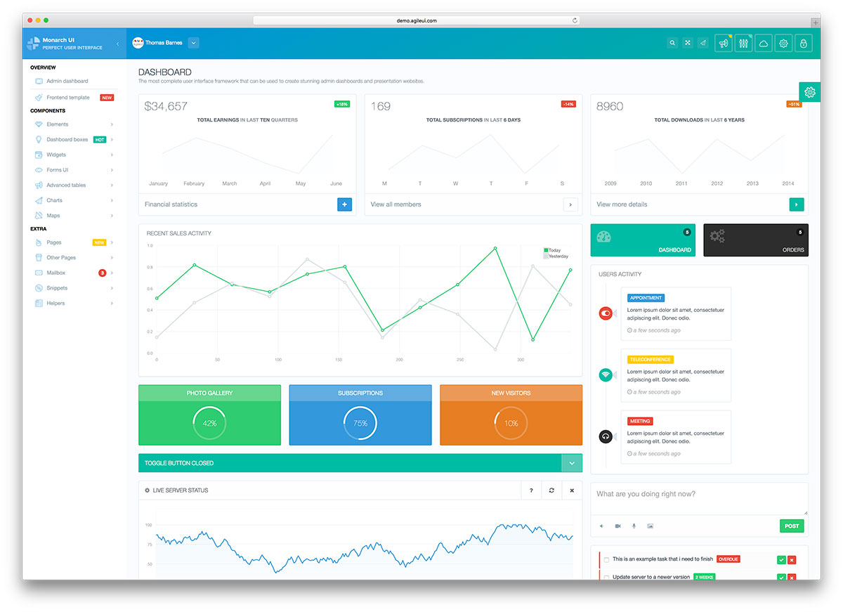 Detail Adminty Admin Template Nomer 19