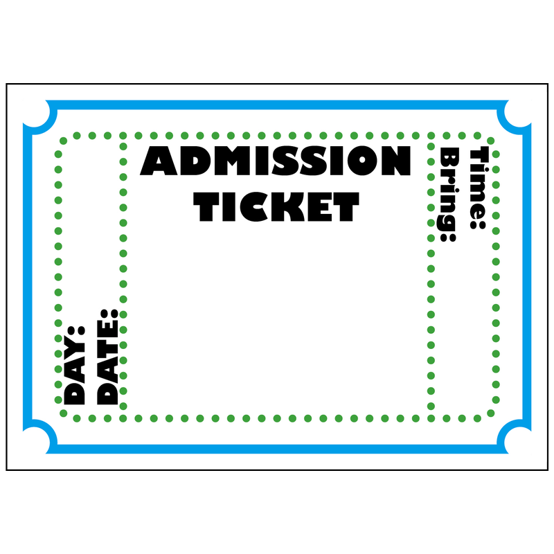Detail admission ticket template koleksi nomer 17