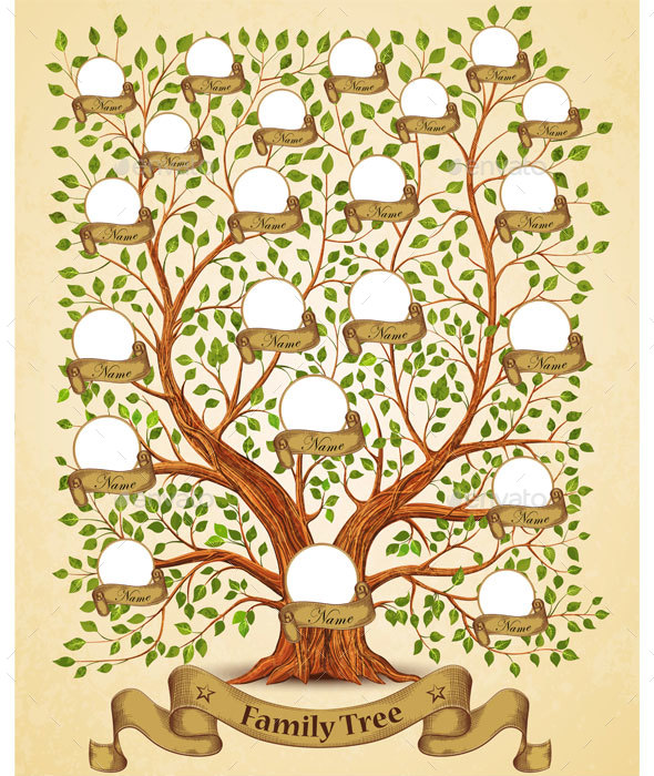 Detail Adobe Family Tree Template Nomer 24