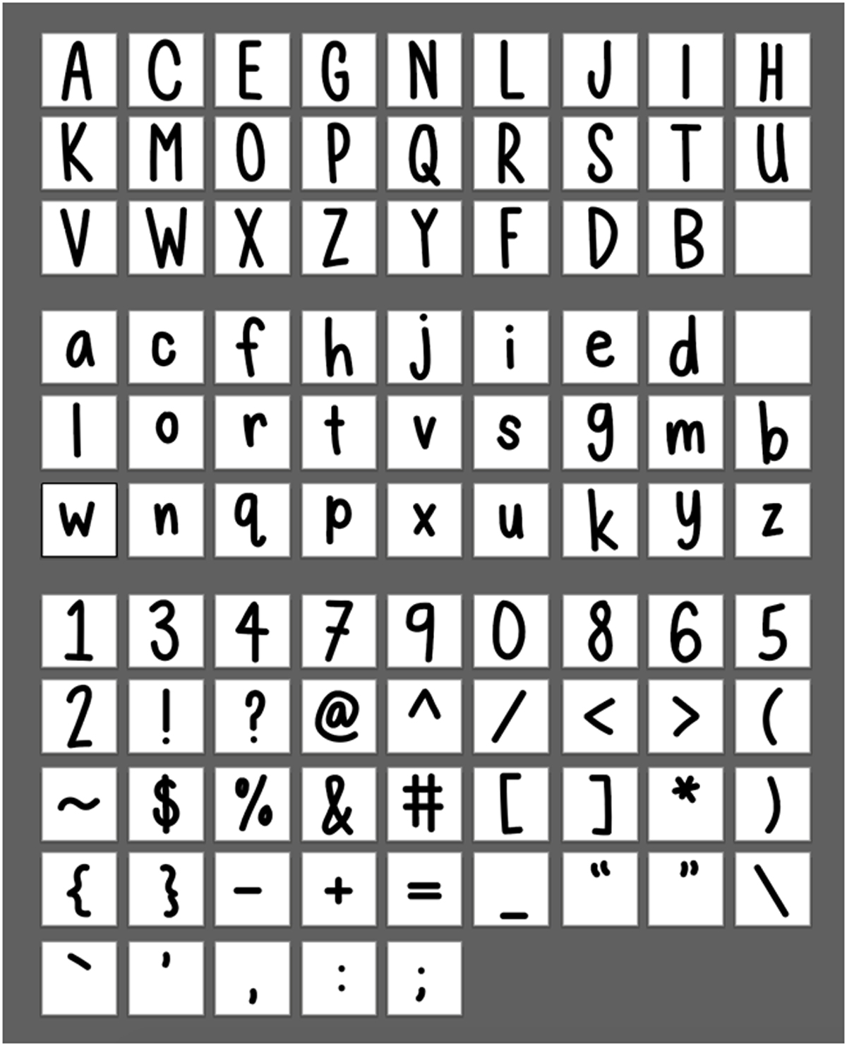 Detail Adobe Illustrator Font Template Nomer 11