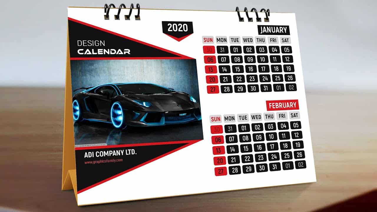 Detail Adobe Photoshop Calendar Template 2020 Nomer 29