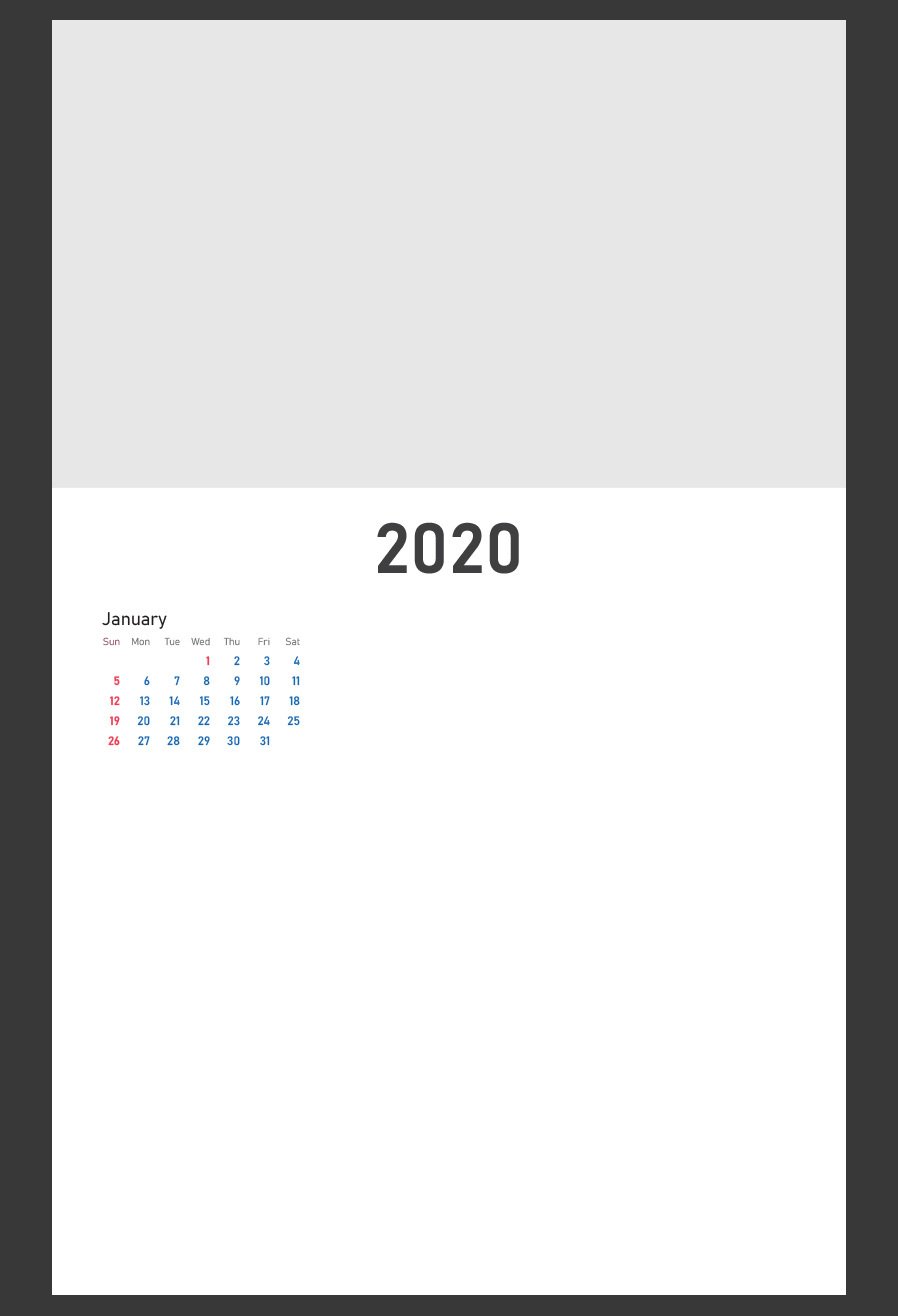 Detail Adobe Photoshop Calendar Template 2020 Nomer 30