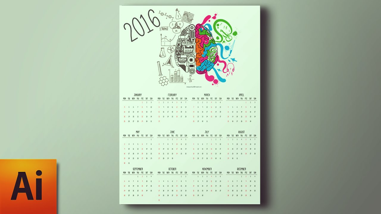 Detail Adobe Photoshop Calendar Template 2020 Nomer 41