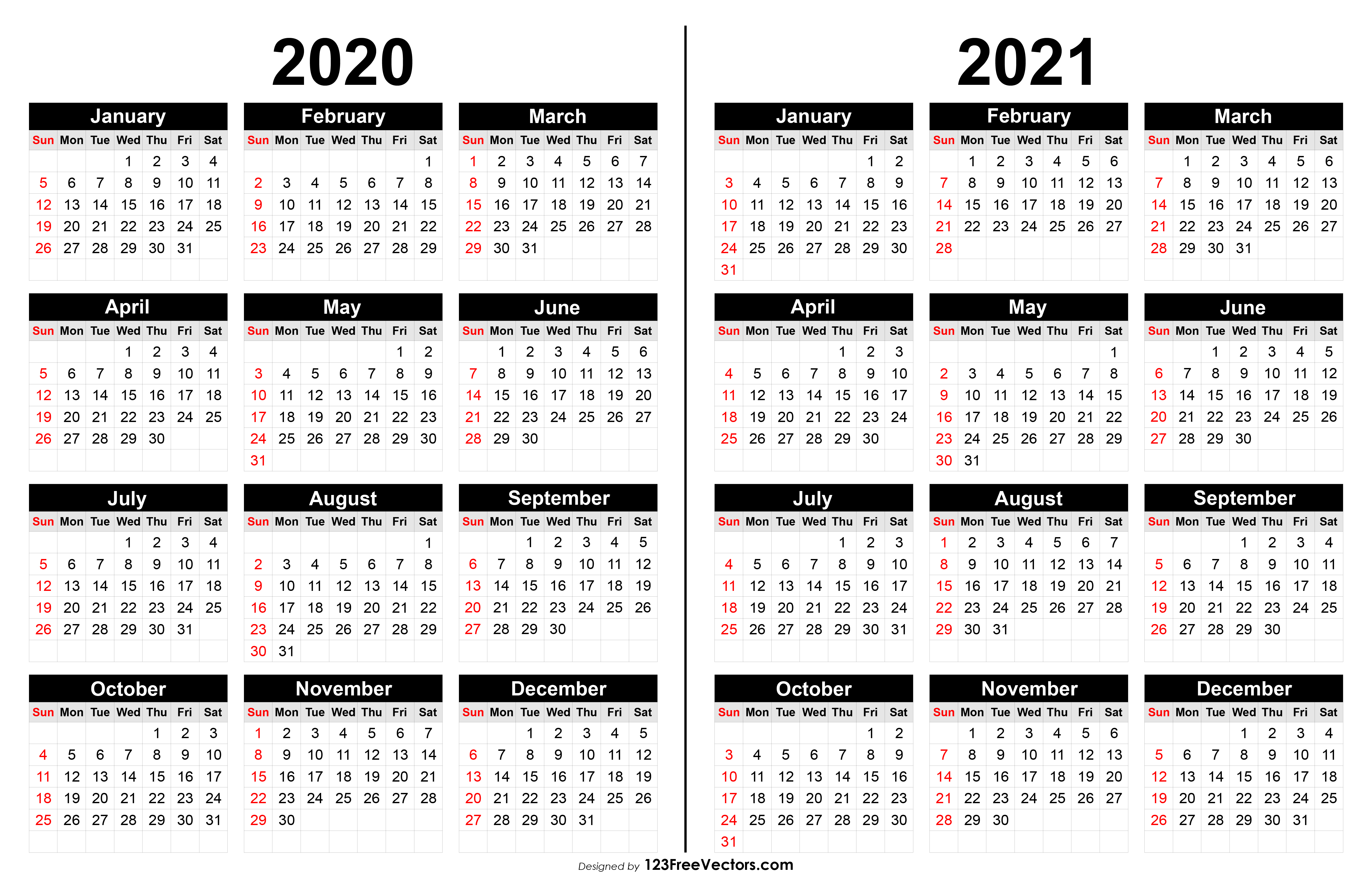 Detail Adobe Photoshop Calendar Template 2020 Nomer 45