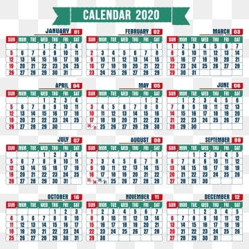 Detail Adobe Photoshop Calendar Template 2020 Nomer 9