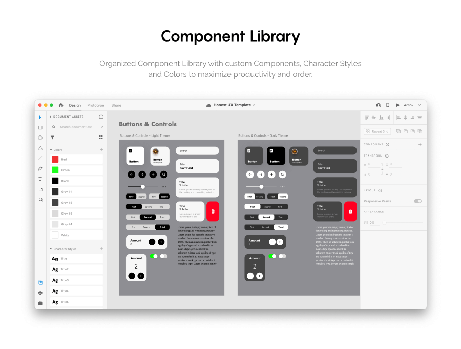 Detail Adobe Xd Design System Template Nomer 2