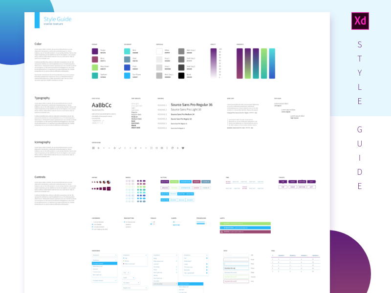 Detail Adobe Xd Design System Template Nomer 5