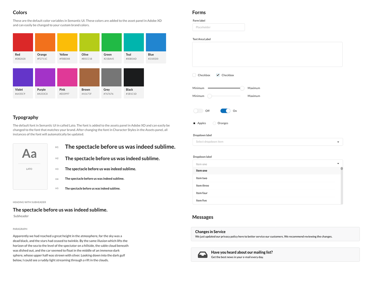 Detail Adobe Xd Design System Template Nomer 6