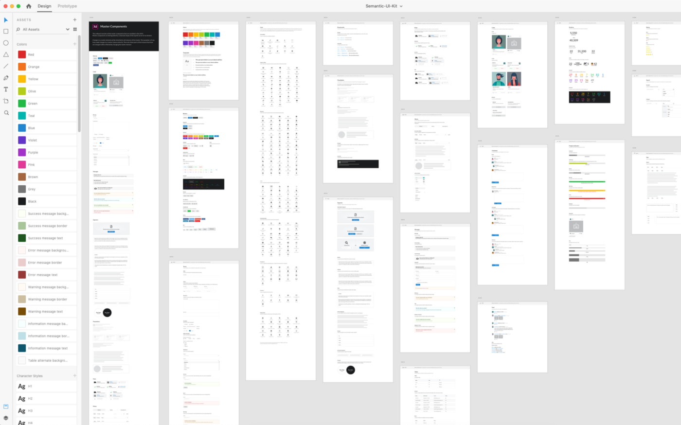 Detail Adobe Xd Design System Template Nomer 8