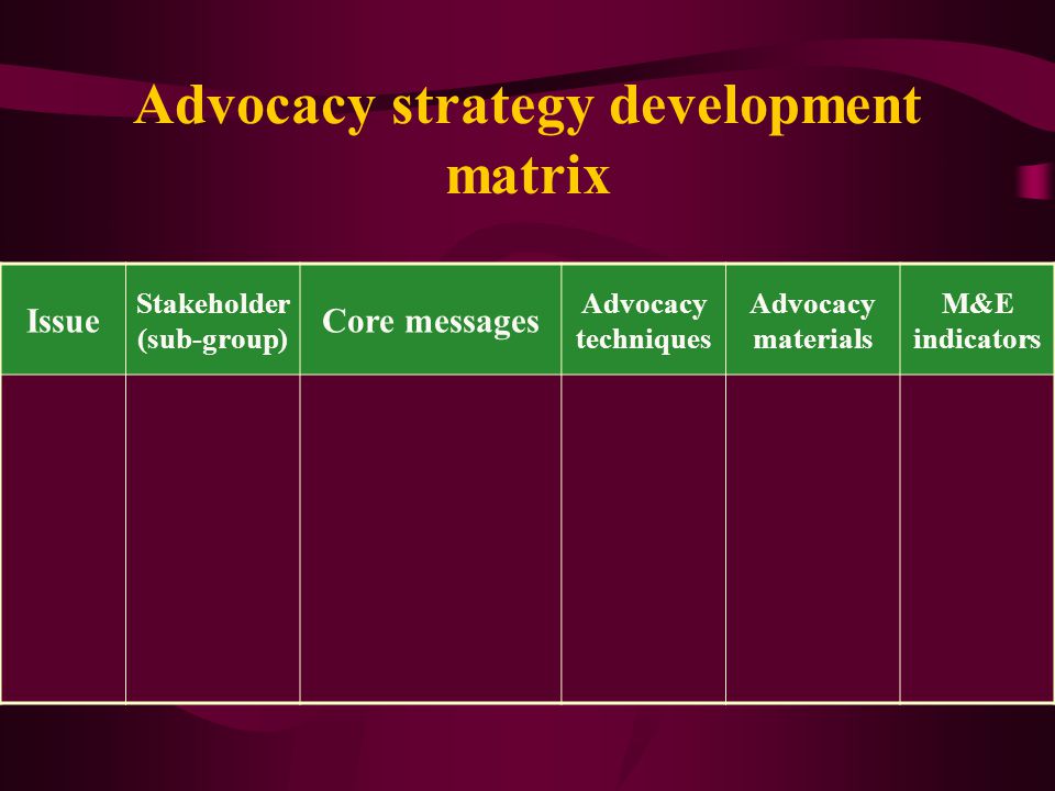 Detail Advocacy Campaign Plan Template Nomer 26