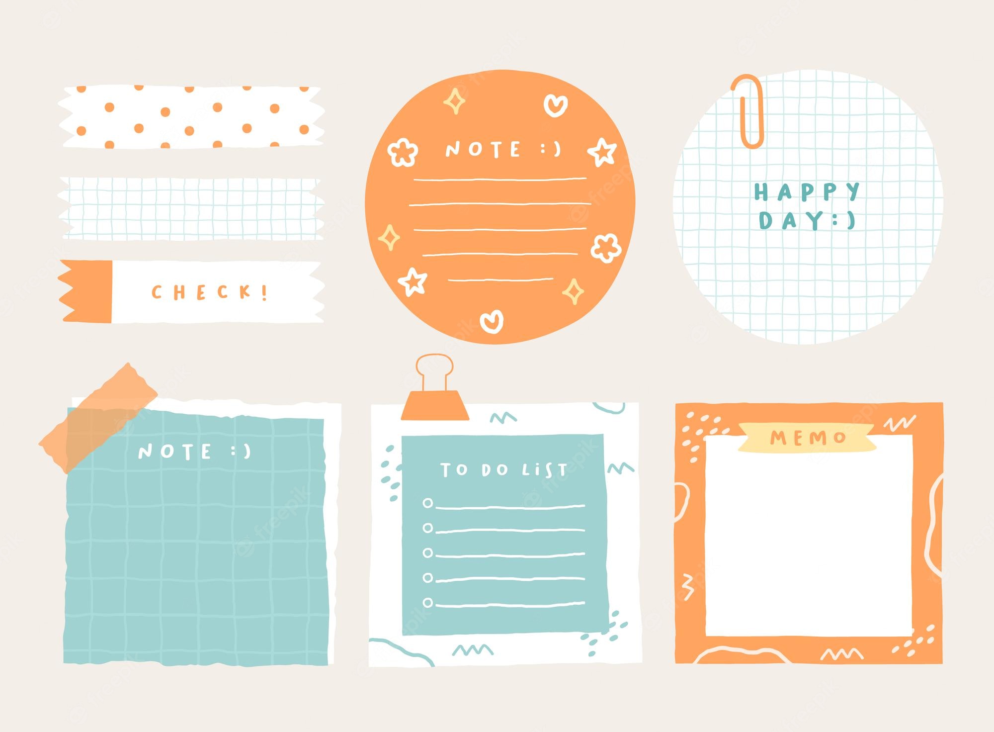 Detail Aesthetic Note Template Nomer 28