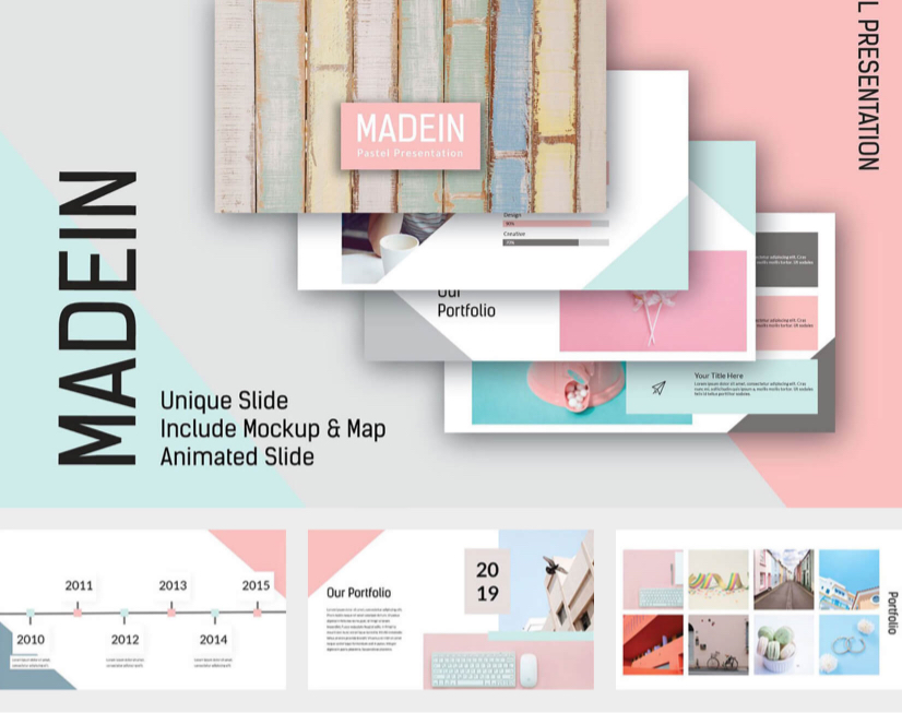 Detail Aesthetic Powerpoint Template Free Download Nomer 2