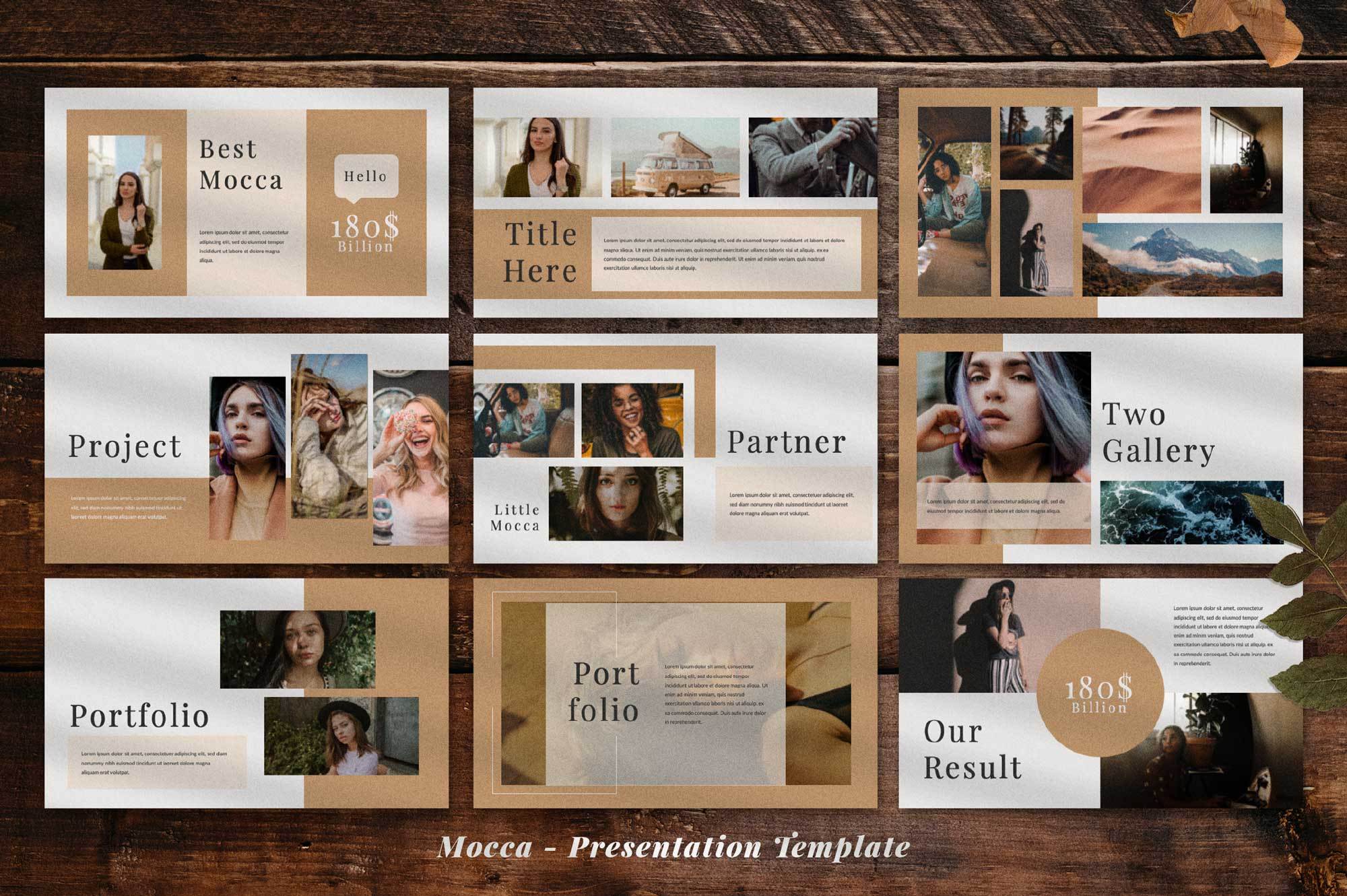 Detail Aesthetic Powerpoint Template Free Download Nomer 14