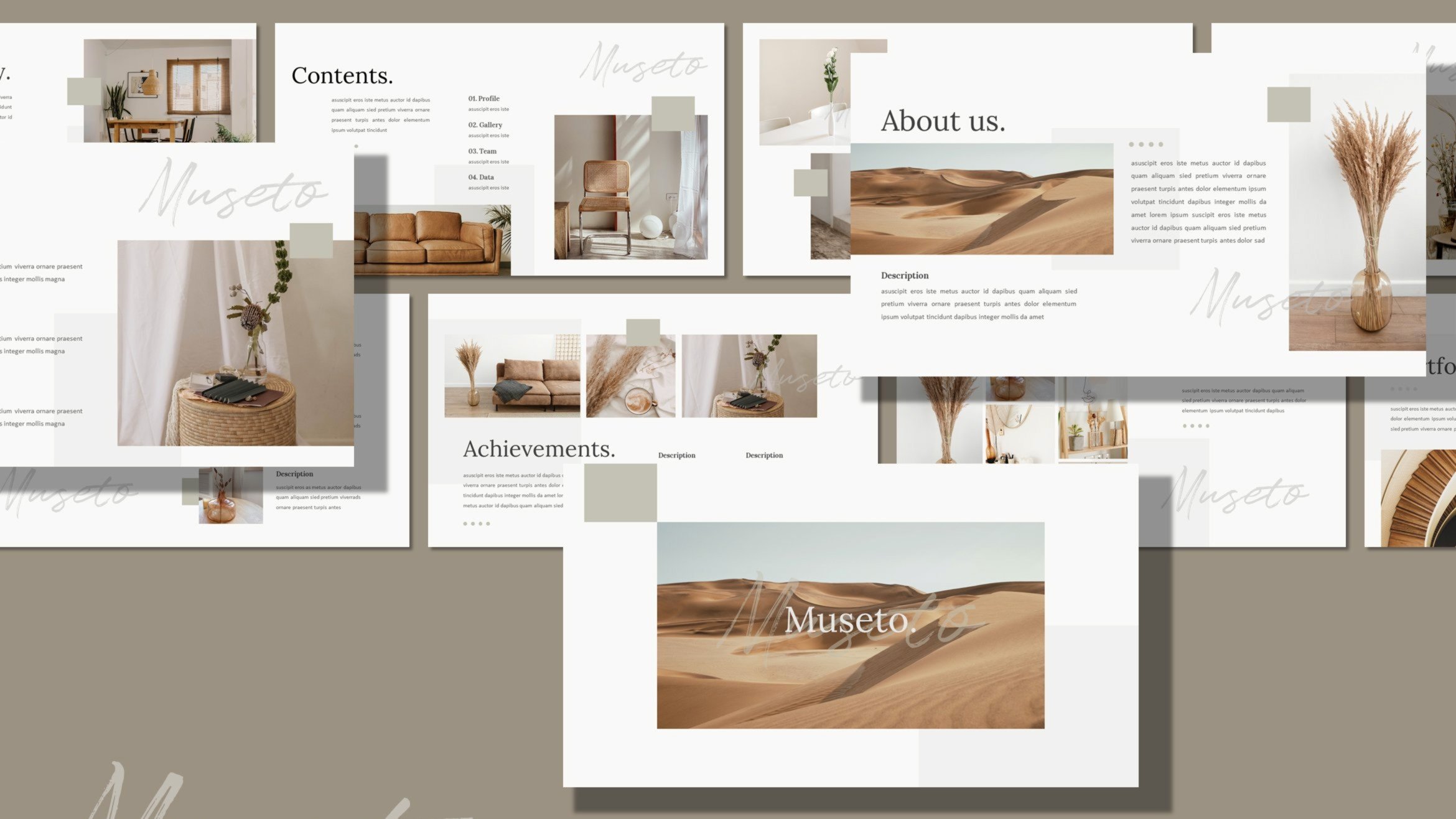 Detail Aesthetic Powerpoint Template Free Download Nomer 42