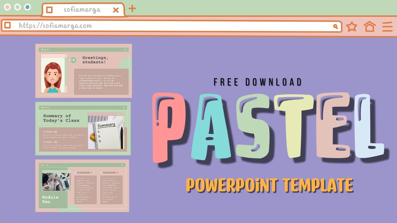 Detail Aesthetic Powerpoint Template Free Download Nomer 46