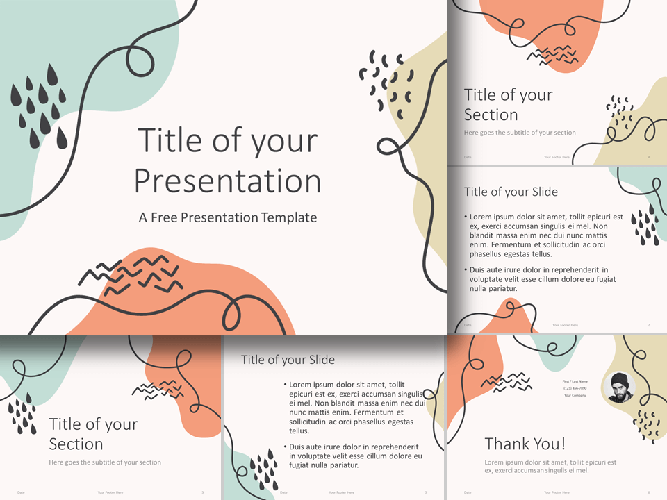 Detail Aesthetic Powerpoint Template Free Download Nomer 52