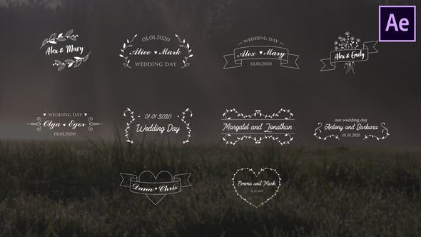 Detail After Effect Wedding Title Template Free Download Nomer 4