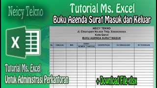 Detail Agenda Surat Masuk Dan Keluar Excel Nomer 21
