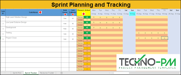 Detail Agile Sprint Calendar Template Nomer 12