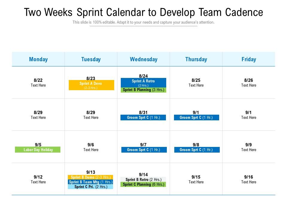 Detail Agile Sprint Calendar Template Nomer 5