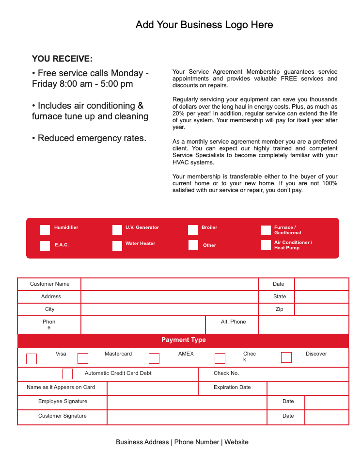 Detail Air Conditioning Service Contract Template Nomer 7