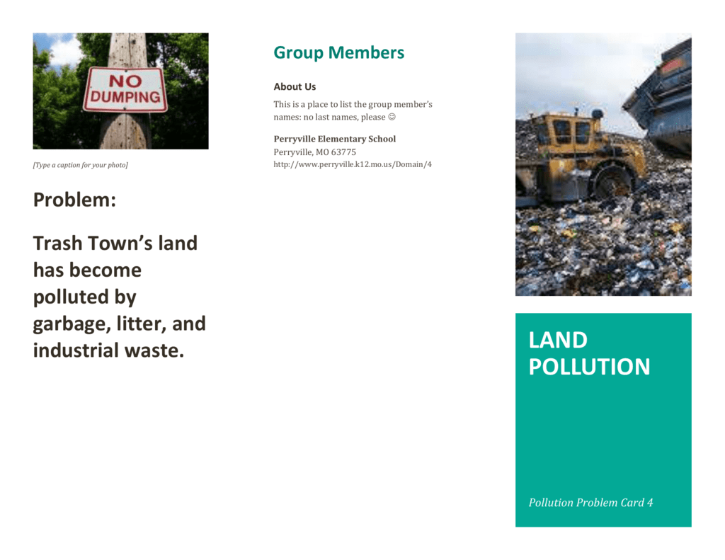 Detail Air Pollution Brochure Template Nomer 22