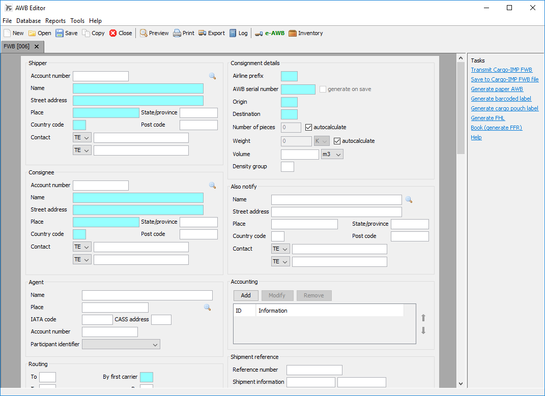 Detail Air Waybill Template Excel Nomer 24