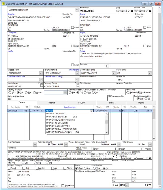 Detail Air Waybill Template Excel Nomer 25