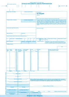 Detail Air Waybill Template Excel Nomer 44