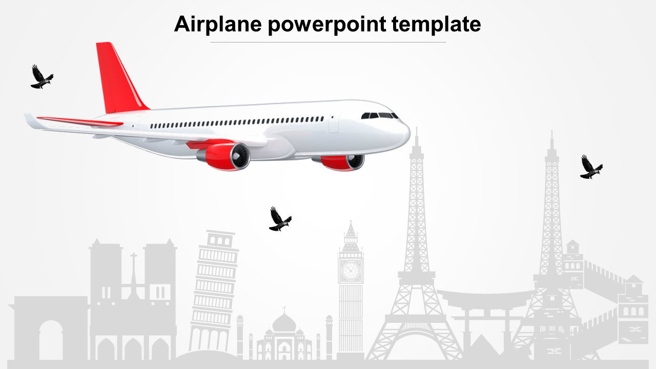 Detail Aircraft Powerpoint Template Nomer 11