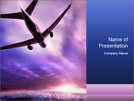 Detail Aircraft Powerpoint Template Nomer 15