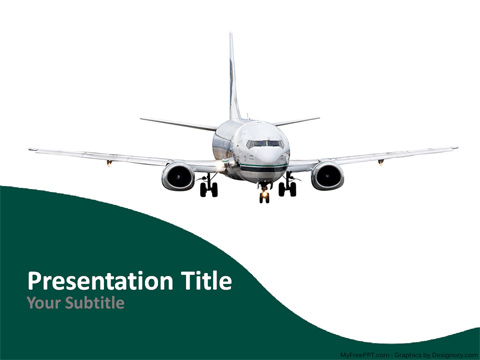 Detail Aircraft Powerpoint Template Nomer 22