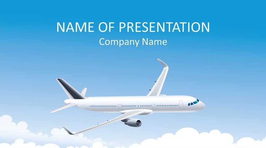 Detail Aircraft Powerpoint Template Nomer 26