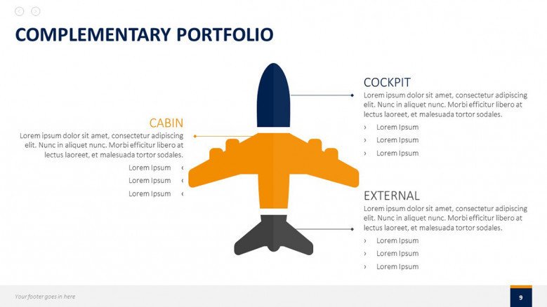 Detail Aircraft Powerpoint Template Nomer 34