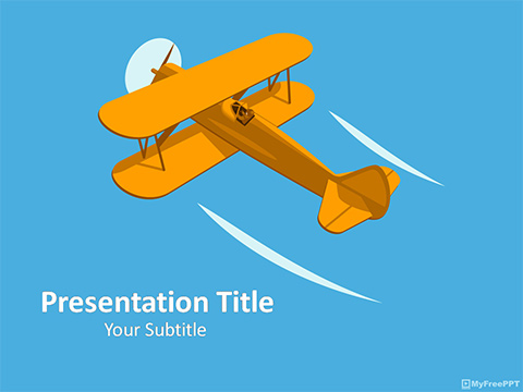 Detail Aircraft Powerpoint Template Nomer 35