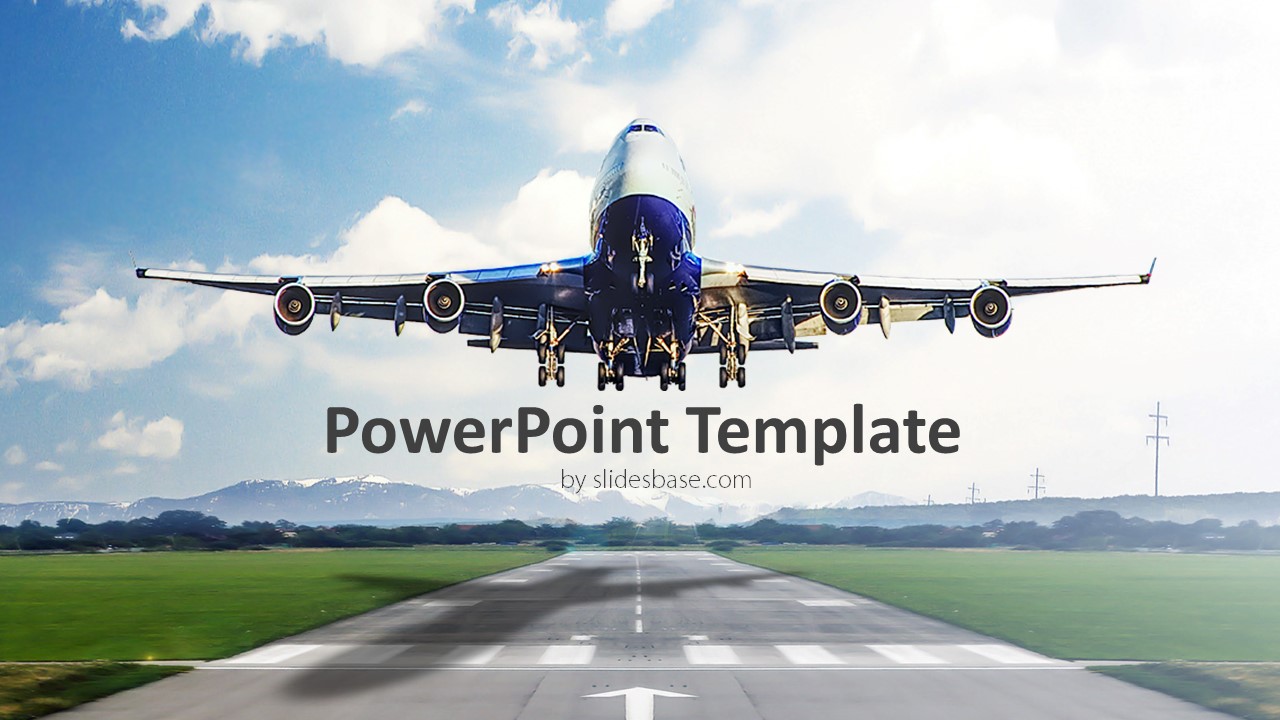 Detail Aircraft Powerpoint Template Nomer 42