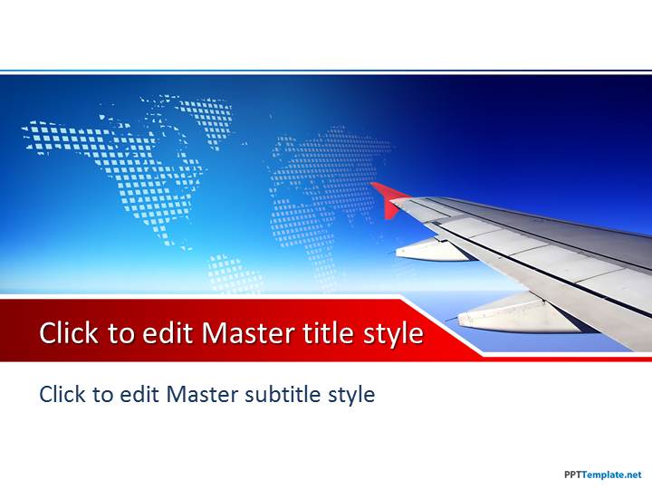 Detail Aircraft Powerpoint Template Nomer 50