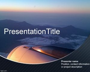 Detail Aircraft Powerpoint Template Nomer 53