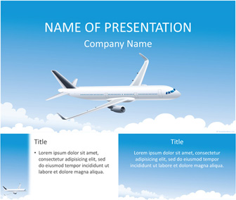 Detail Aircraft Powerpoint Template Nomer 55