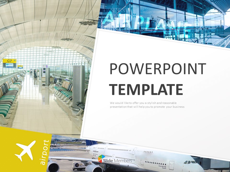 Detail Airport Ppt Template Nomer 6