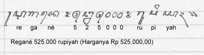 Detail Aksara Angka Bahasa Jawa Nomer 18