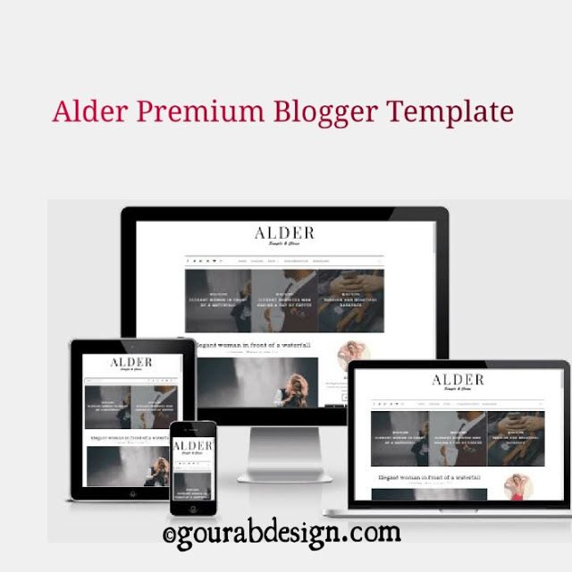 Alder Blogger Template Premium Version - KibrisPDR