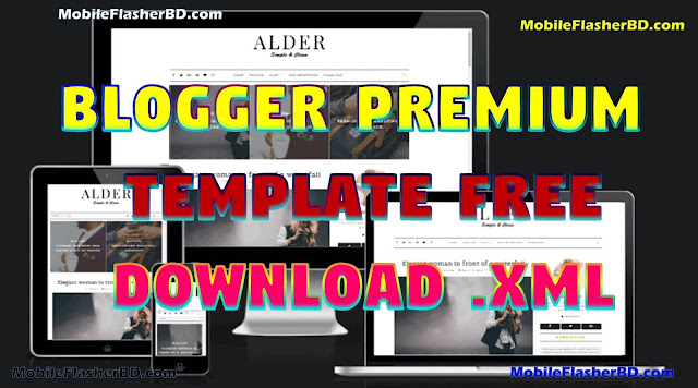 Detail Alder Blogger Template Premium Version Nomer 6