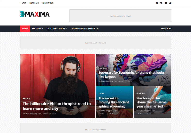 Detail Alder Blogger Template Premium Version Nomer 8