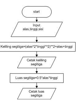 Detail Algoritma Dan Flowchart Menghitung Luas Segitiga Nomer 12