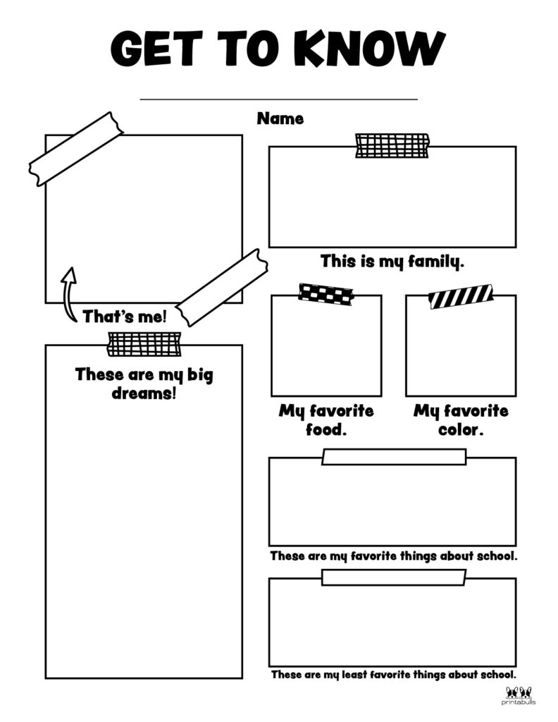 Detail All About Me Template Nomer 11