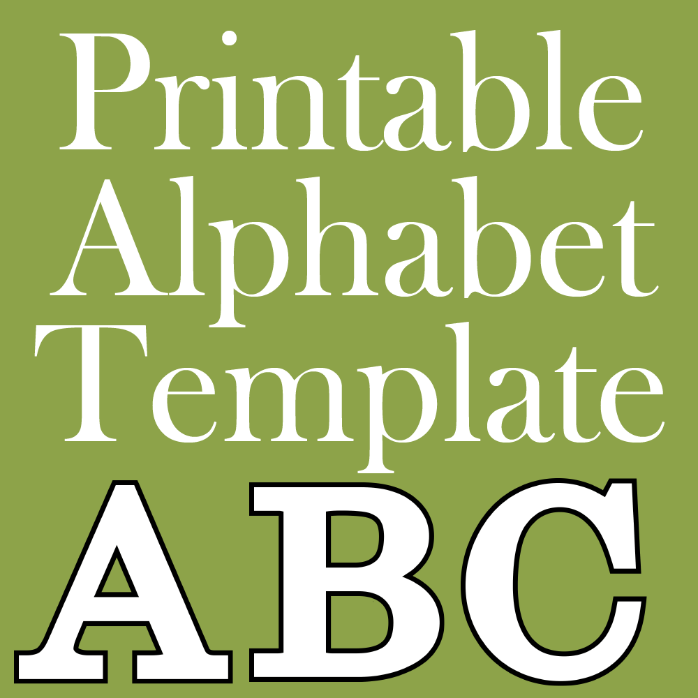 Detail Alphabet Template To Print Nomer 29